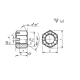 Гайка шестигранная прорезная с уменьшенным размером, класс точности А ГОСТ 2528-73 - фото - 1